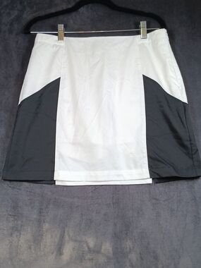 Adidas White and Black Logo Skort ClimaCool